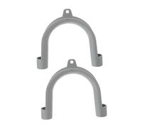 FIXOSHEE 2pcs Adjustable U-shaped Washing Machine Drain Hose Hangers for Garden Use Stable Pipe Fixing Brackets Preventing Leaks and Bends Space-saving Mounts for Efficient Laundry Area