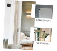 FIXOSHEE 2pcs Automatic Wall Mounted Door Closer Silent Self-Closing with Antitheft Iron Pull Cord Retractable Design No Drilling Required for Bathroom Bedroom Office Interior Doors