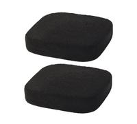 FIXOSHEE 2pcs Bamboo Charcoal Facial Sponges Thick Facial Cleansing Puff Set for Makeup Removal and Face Washing Suitable for Skin Types