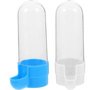 FIXOSHEE 2pcs Bird Food Box and Drinking Bowl for Parrots and Budgies, Plastic Bird Water Container Feeder Accessory Suitable for Birdcages, Pet Supplies for Feeding and Watering Random