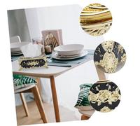 FIXOSHEE 2Pcs Black Rose Gold Decorative Tissue Box Napkin Holder with Capacity for Home and Car Easy to Clean Multi-functional Paper Towel Dispenser
