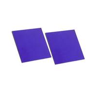 FIXOSHEE 2pcs Blue Cobalt Glass Plates 5x5cm for Chemistry Labs Experiment Device, Flame Reaction Demonstration Sheets, Science Experiment Supplies for School Teaching