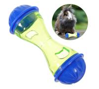 FIXOSHEE 2pcs Bunny Treat Dispenser for Indoor Rabbits Interactive Slow Feeding Feeder with Design Plastic Pet Snack Ball for Mental Stimulation and Healthy Diet Control
