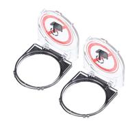 FIXOSHEE 2pcs Button Cover Protector for Computer Power Switch Safety Push Button Cap for Washing Machine Elevator Dishwasher Plastic High Transparency Easy Installation