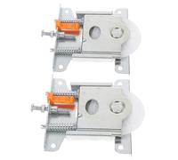 FIXOSHEE 2pcs Cabinets Sliding Doors Pulleys Closet Sliding Door Pulley Bottom Wheel Closet Roller Wheel Roller Replacement Silver