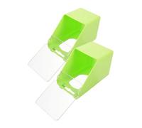 FIXOSHEE 2Pcs Cage Attached Pigeon Feeder Durable Hanging Food Dispenser for Birds Easy to Install Capacity Practical Design for Parrots and Pigeons Single