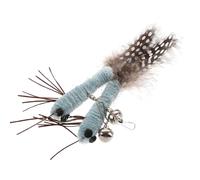 FIXOSHEE 2pcs Cat Replacement Heads for Interactive Wand Teaser, Blue Dragonfly Style, Suitable for Kitten Play and Pet Entertainment