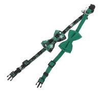 FIXOSHEE 2pcs Cat Tuxedo Collar Holiday Collars for Cats Cat Collars with Bell Puppy Festive Dog Kitten with Bow with Bell Pet Dark Green