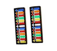 FIXOSHEE 2pcs Colorful Educational Abacus for Rods Traditional Chinese Counting Math Learning Aid for Students Brain Development