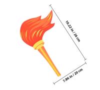 FIXOSHEE 2pcs Creative Felt Torch Props for Party Sports Competitions Lifelike Handheld Torches for Performance Kindergarten Ceremony Lightweight for Dance Holiday Decorations