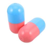 FIXOSHEE 2pcs Creative Pill Shaped Keepsake Boxes Large Plastic Capsules for Storing Wedding Graduation Birthday Memories Portable Compact Memory Storage Cases