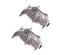 FIXOSHEE 2pcs Devil Wing Hairpin Halloween Cosplay Girl Hair Accessory Bat Wings Hairpin