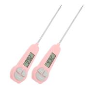 FIXOSHEE 2pcs Digital Cooking Thermometer for Liquids Instant Read Food Thermometer Accurate Temperature Measurement for Milk Powder Frying Baking Portable Travel Use