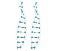FIXOSHEE 2pcs Dna Double Helix Model Kit Educational Molecular Structure Components Science Teaching Tool for Biology Classrooms and Research Laboratories