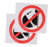 FIXOSHEE 2pcs Do Not Touch Warning Caution Decal Stickers Self-adhesive Safety Labels for Hazardous Areas High Visibility Attention Stickers PP Pet Material for Indoor Outdoor Use