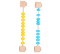 FIXOSHEE 2Pcs Educational Abacus Busy Board Colorful Arithmetic Counting for Early Learning Sensory Development and Math Practice DIY Plaything for Preschoolers