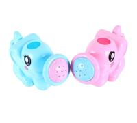 FIXOSHEE 2pcs Elephant Bath Watering Cans for Safe Abs Plastic Bathtub Sprayers for Boys for Swimming Pool Beach and Bath Play No Sharp Edges and Non-toxic