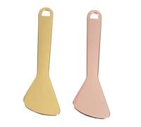 FIXOSHEE 2Pcs Eye Cream Spoons and Massager Sticks Beauty Scoops with Smooth Surface Comfortable Grip for Relieving Eye Strain and Enhancing Skin Care Golden and Rose Gold