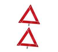 FIXOSHEE 2pcs Foldable Standard Emergency Warning Triangles for Vehicles High Reflectivity Reflective Safety Triangles for Nighttime Visibility Easy to Use and Space-saving Breakdown Alert