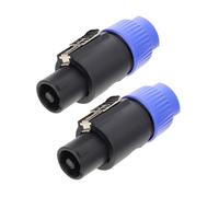 FIXOSHEE 2pcs Four-core Speaker Plugs Professional Audio Terminal Connectors with High Conductivity and Reliable Performance for Audio Devices