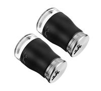 FIXOSHEE 2Pcs Glass Seasoning Shaker with Stainless Steel Lids Spice Jars for Kitchen Salt Pepper and Condiment Storage Airtight Design to Preserve Freshness and Flavor
