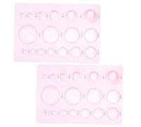 FIXOSHEE 2pcs Half Ball Paper Quilling Molds DIY Craft Tools for Beginners and Professionals Easy to Use Quilling Mold Board for Creating Spherical Paper Art Projects