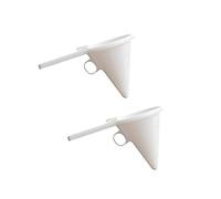 FIXOSHEE 2pcs Handheld Cake Decorating Funnel Dispenser Wide Mouth Cream Icing Batter Pouring Tools for Baking Cake Shop Bakery Kitchen Accessories