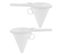 FIXOSHEE 2pcs Handheld Candy Funnel Plastic Dispenser for Chocolate Cream Icing Transfer Baking Tools for Home Kitchen Bakery Cake Shops