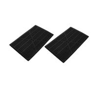FIXOSHEE 2pcs Hard Rubber Car Floor Mat Repair Patches Anti-slip Pedal Cover for Front and Rear Seats Wear-resistant Automotive Carpet Protection Pads