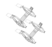 FIXOSHEE 2pcs Heavy Duty Fire Extinguisher Wall Bracket Durable Mount Holder for Extinguishers Space Saving Double Rack for Office Garage Kitchen Boat Use