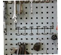 FIXOSHEE 2pcs Iron Pegboard Screwdriver Organizer Racks Utility Hooks Tool Storage Holder for Home Garage Workshop Wall Mount