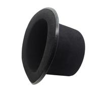 FIXOSHEE 2pcs Magician Costume Hat Black Felt Bowler Derby Hats for Halloween Fancy Dress Party S Dress Up Accessory