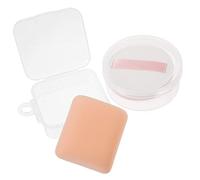 FIXOSHEE 2pcs Makeup Sponges for Foundation and Cream Soft Powder Puff Wet and Dry Use Skin Friendly Reusable Applicator for Women and Includes Round and Square Shapes