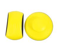 FIXOSHEE 2pcs Manual Grinding Discs for Furniture Restoration PU Foam Sanding Pads for Polishing Handheld Sanding Blocks Compatible with Various Abrasives Wear-resistant Environmental