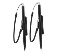 FIXOSHEE 2pcs Metal Resistive Stylus Pen for Touch Screens with Built and Lost Lanyard Lightweight Professional Stylus for Game Consoles Pos Machines Tax Printers Adults