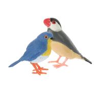 FIXOSHEE 2pcs Micro Landscape Bird Models Miniature Artificial Birds for Garden Decor Ornamental Craft Figurines Lightweight Vivid Details for Home Scene Layout