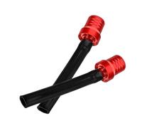 FIXOSHEE 2pcs Motorcycle Fuel Tank Vent Caps Cnc Aluminum Alloy Gas Tube Vent Hose for Off-road Atv Dirt Bike Rubber Construction Easy Installation Red