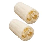 FIXOSHEE 2Pcs Natural Loofah Towel Exfoliating Bath Brush Skin Cleaner with Rich Back Scrubber for Healthy Smooth Skin and Circulation