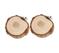FIXOSHEE 2Pcs Natural Pet Cage Platforms Small Animal Standing Perches for Parrots Hamsters Guinea Pigs Household Bird Cage Accessories with Delicate Craftsmanship and Unique Design