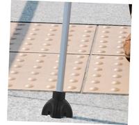 FIXOSHEE 2pcs Non-Slip Prong Cane Tips Replacement for Walking Canes Elderly Safety Crutch Foot Pads Pole Tip Covers Compatible with Walking Sticks and Crutches