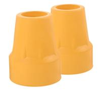 FIXOSHEE 2Pcs Nonskid Cane Tips Wear Crutch Protectors Shock Absorbing Walking Stick Ends for Hiking Poles Durable Rubber Ferrule Replacement Caps