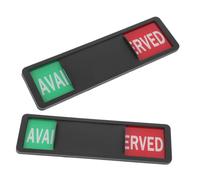 FIXOSHEE 2pcs Office Sliding Door Signs with Green and Red Status Indicators Sliding Privacy and Reserved Meeting Signs for Hotel Hospital Restroom Use and Update