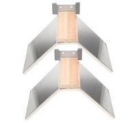 FIXOSHEE 2pcs Pigeon and Parrot Stand Iron Perch Rack Sturdy Plastic Trainer Roosts Suitable for Bird Cage Accessory and Parrot Training