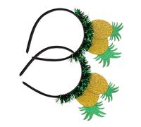 FIXOSHEE 2pcs Pineapple Fruit Hair Hoop Lightweight Party Headband for Women Festive Wedding Outdoor Selfie Props Yellow