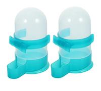 FIXOSHEE 2pcs Plastic Automatic Pet Waterer for Parrot Pigeon Small Green Drinking Kettle Lightweight Easy to Clean for Cage Bird Drinkers