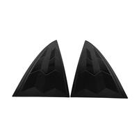 FIXOSHEE 2pcs Rear Window Blinds Window Decal Cover Blinds Cover Decoration Black Abs