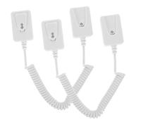 FIXOSHEE 2pcs Remote Control Security Cable Tether Anti-lost Lock Leash for Tv Dvd Keys and Small Items Easy Installation Space-saving Organizer for Home Use
