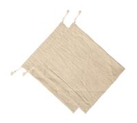 FIXOSHEE 2Pcs Reusable Linen Bread Drawstring Bags Natural Artisan Bread Storage Pouches Pastry Snacks and Food Freshness Preservation