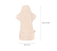 FIXOSHEE 2pcs Reusable Washable Cloth Menstrual Pads for Women Breathable Organic Cotton Sanitary Towels Absorbent Panty Liners Portable and Foldable for Menstrual and Puerperal Use