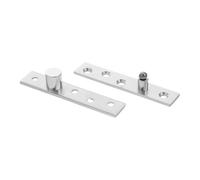 FIXOSHEE 2pcs Rotating Stainless Steel Invisible Pivot Hinge Concealed Hidden Door Hardware for Wood Gates Silent Smooth Operation Modern Interior Cabinet and Secret Door Use